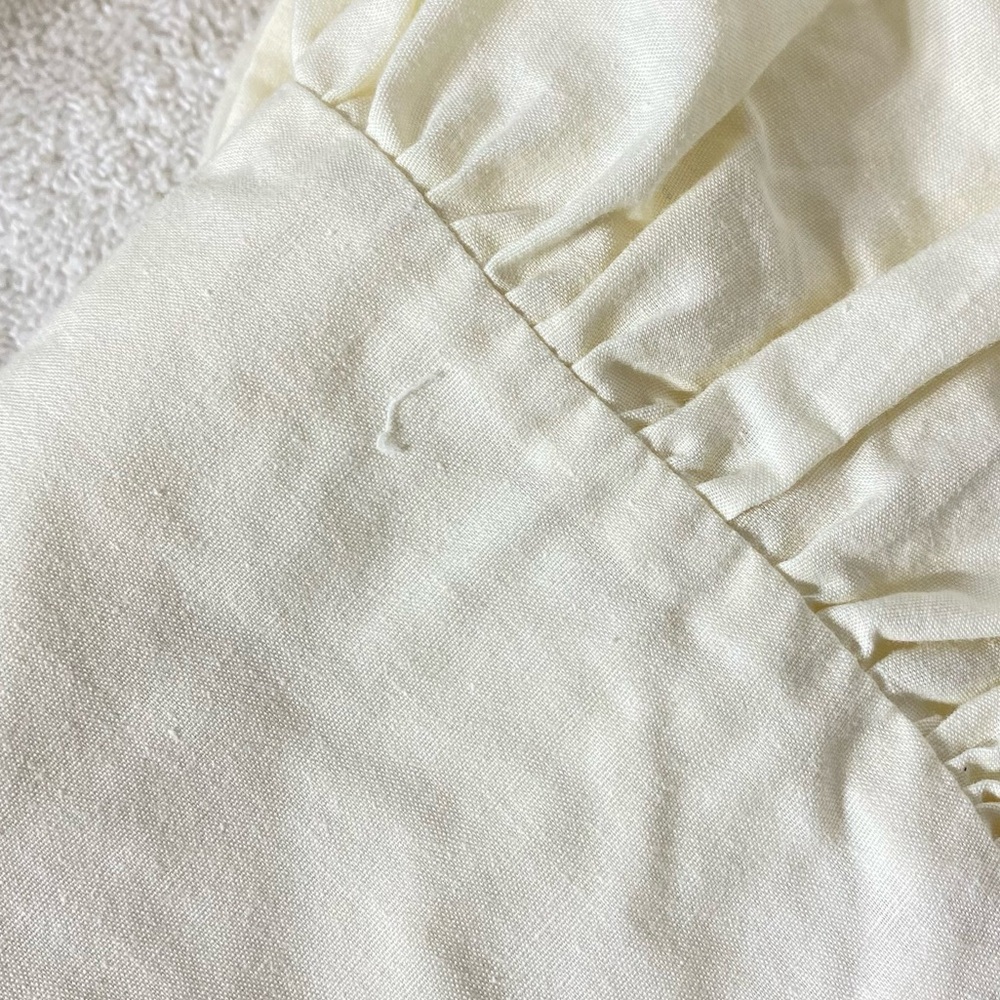 5/$35 Vintage Floral and Striped Ruffled Pillowcases Lot x4 - Picture 13 of 16